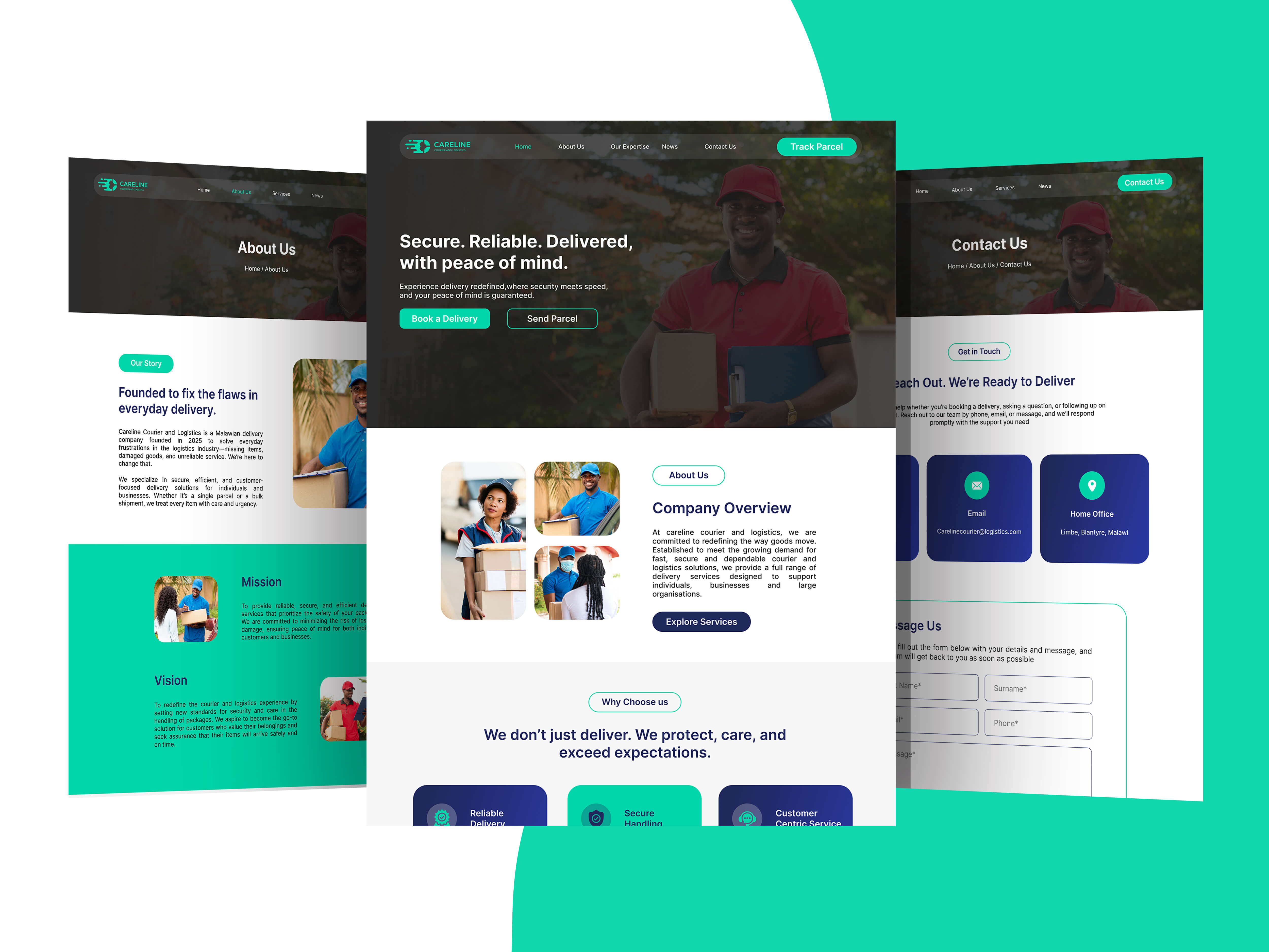 Careline Courier Website Presentation